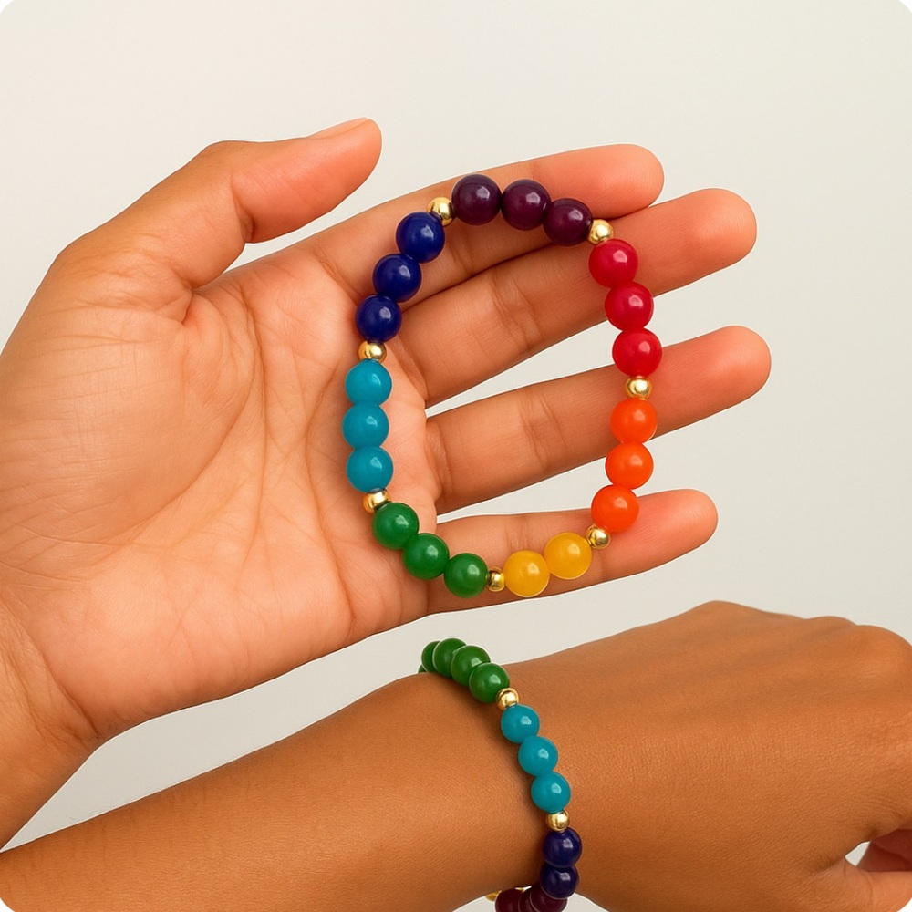 Chakra breaded bracelet